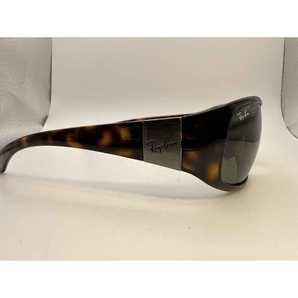 Ray-Ban Tortoise Shell Sunglasses with Green Lenses - Picture 2 of 12